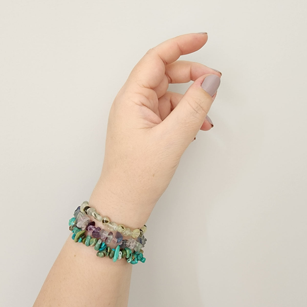 Fluorite Chip Bracelet