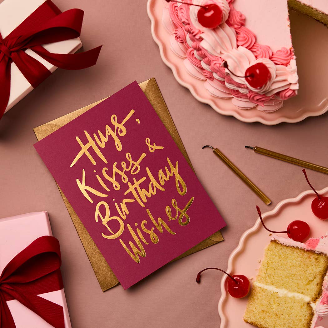 Luxury Birthday Card | Hand-Lettered Gold Foil Finish