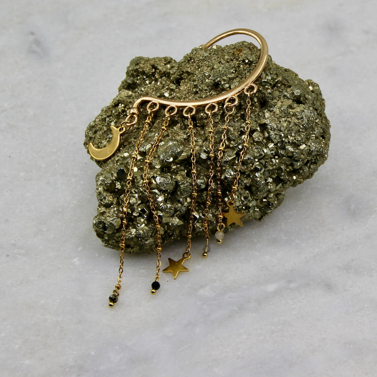 The Stars & Moon Ear Cuff