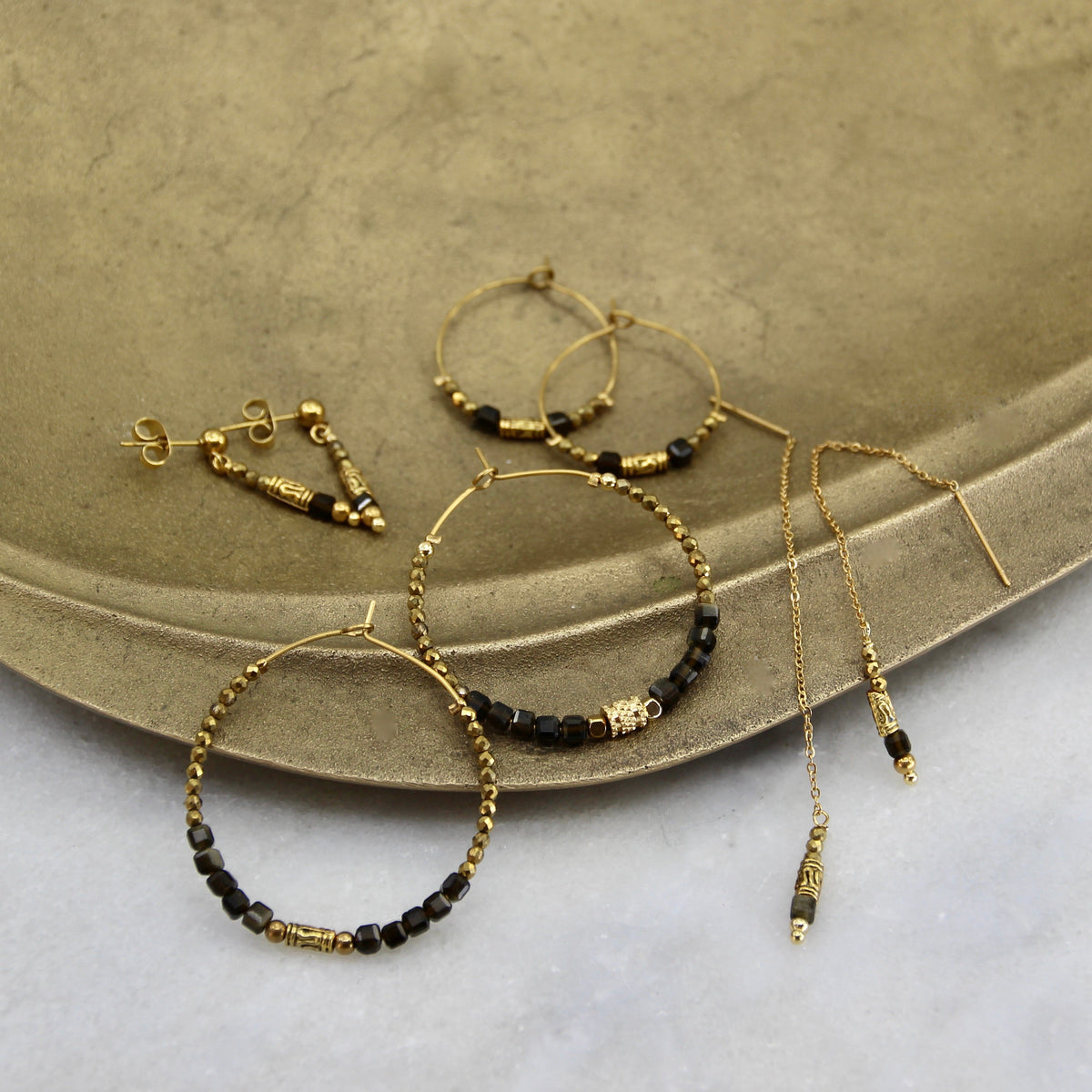 Nebula's Kiss Large Hoop Earring