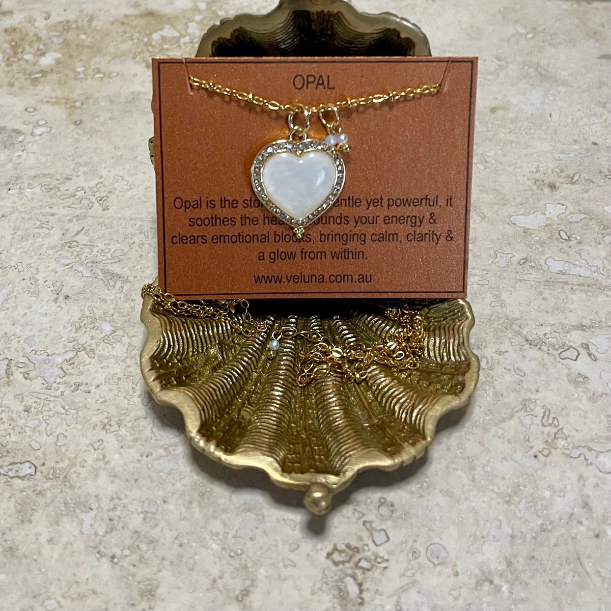 Pocket Full of Stardust Heart Pendant