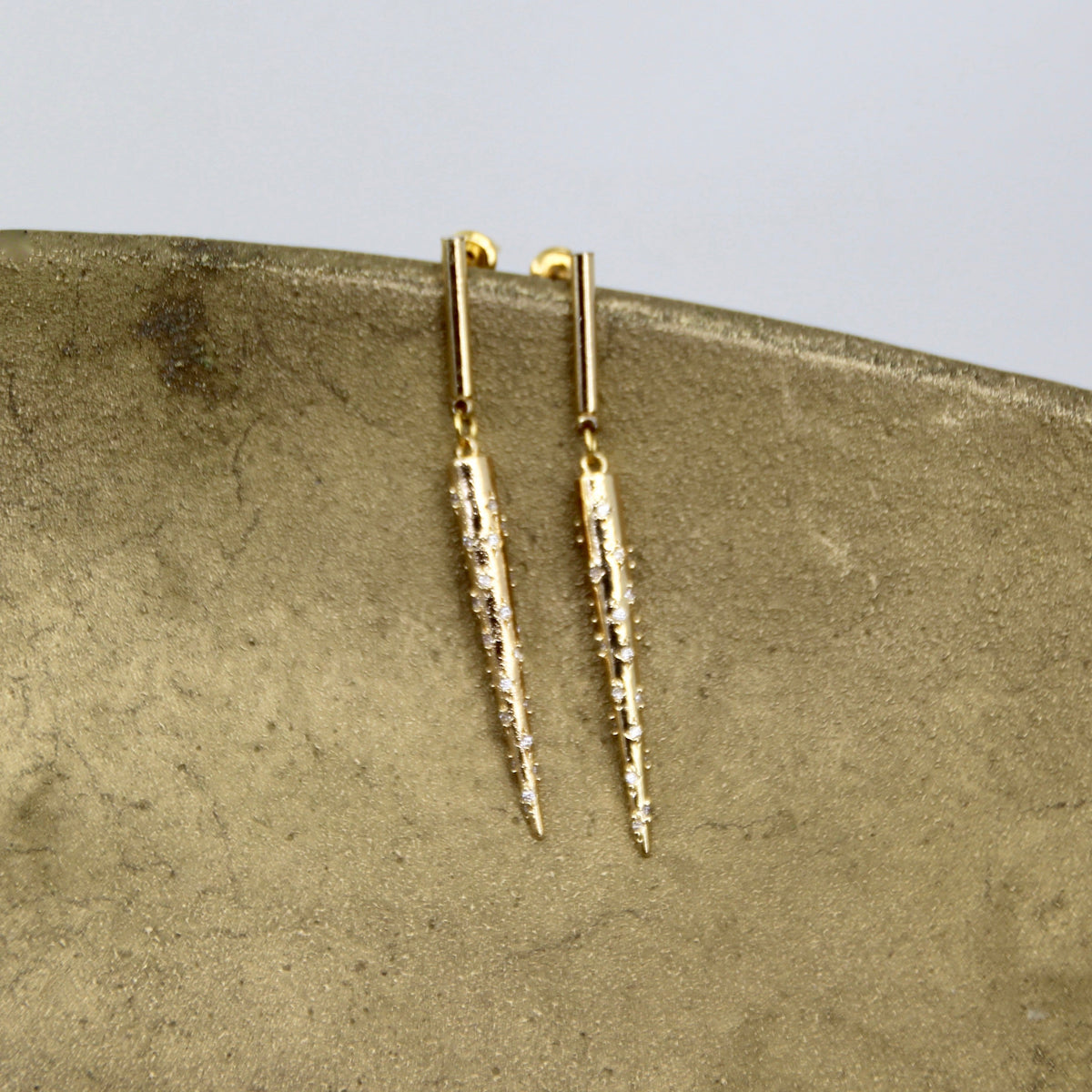 The Eclipse Wore Gold Earring