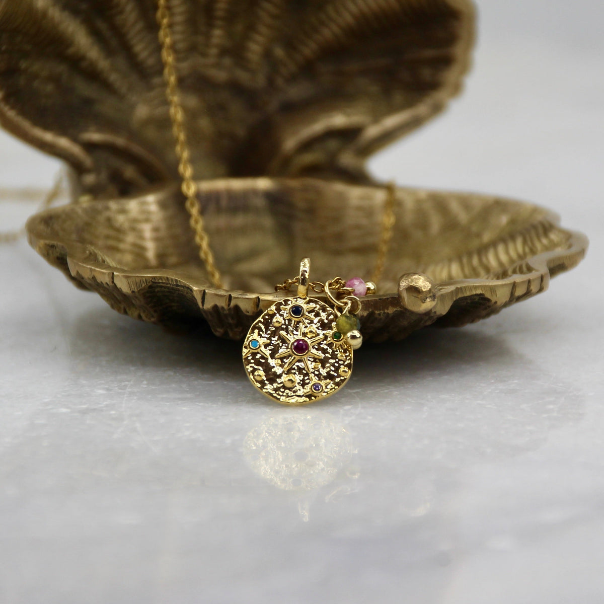 Pocket Full of Stardust Wheel of Fortune Pendant