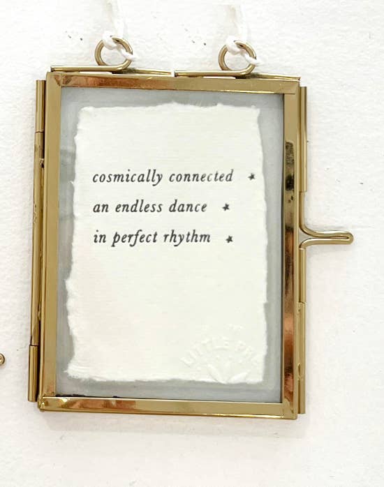 Small Glass & Brass Frames with Art