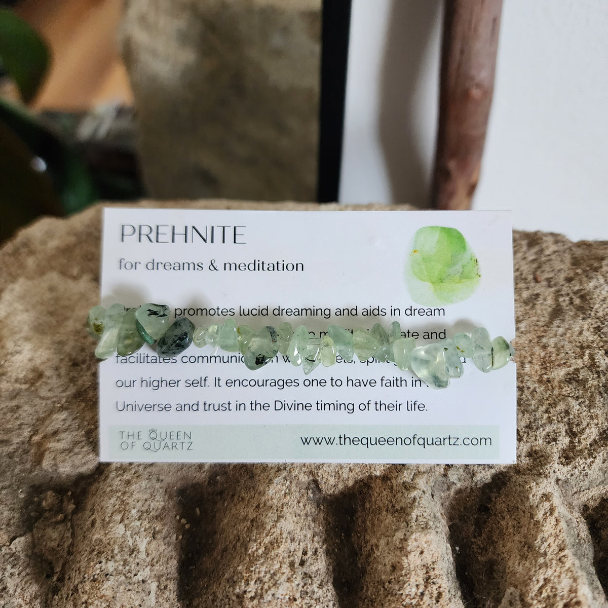 Prehnite Chip Bracelet