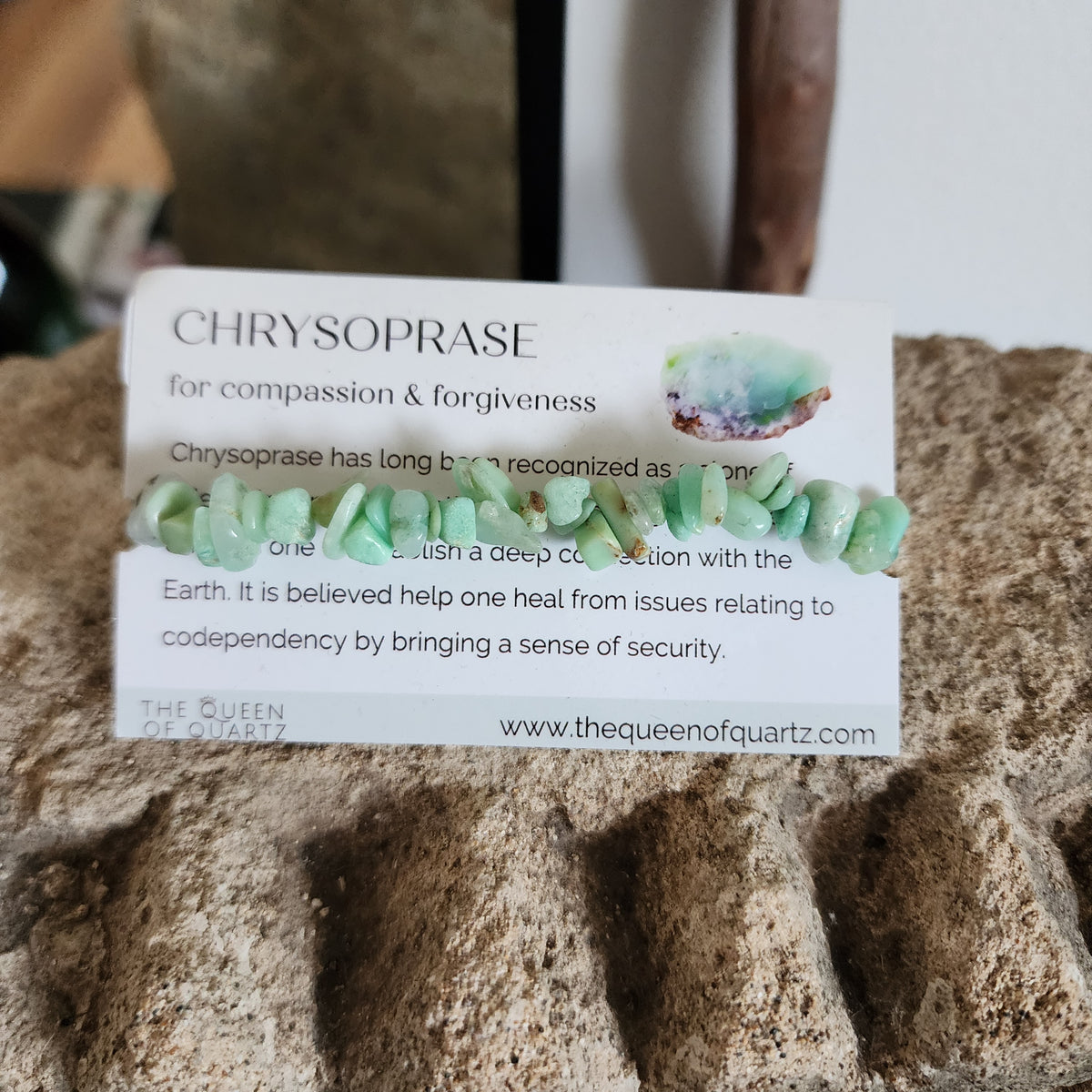 Chrysoprase Chip Bracelet