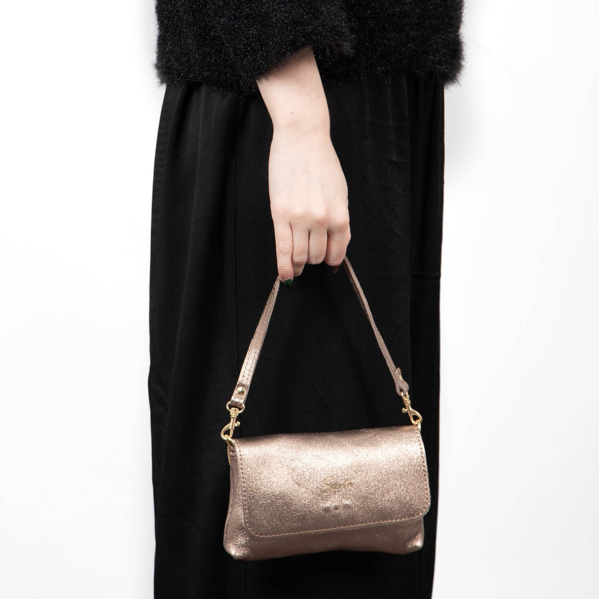 Olga Leather Mini Crossbody Bag