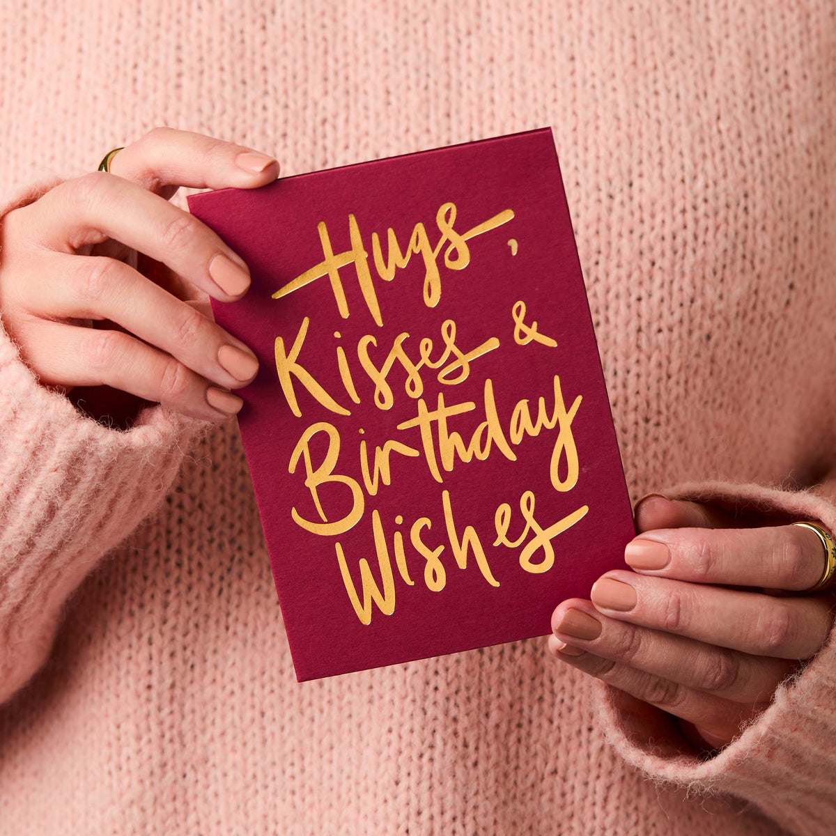 Luxury Birthday Card | Hand-Lettered Gold Foil Finish