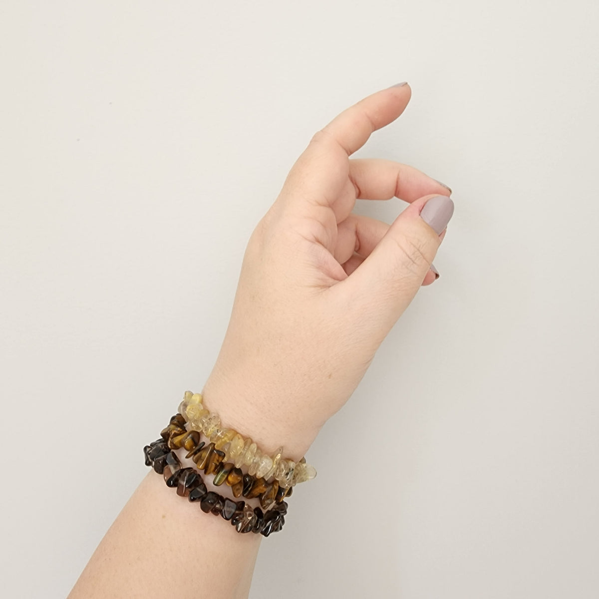 Rutile Quartz Chip Bracelet