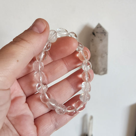 Clear Quartz Small Nugget Bracelet