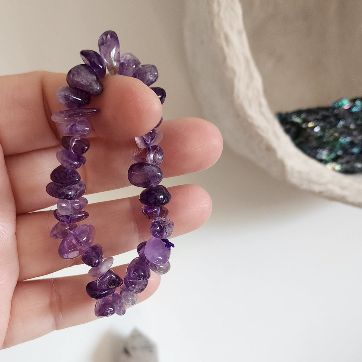 Amethyst Chunky Bracelet