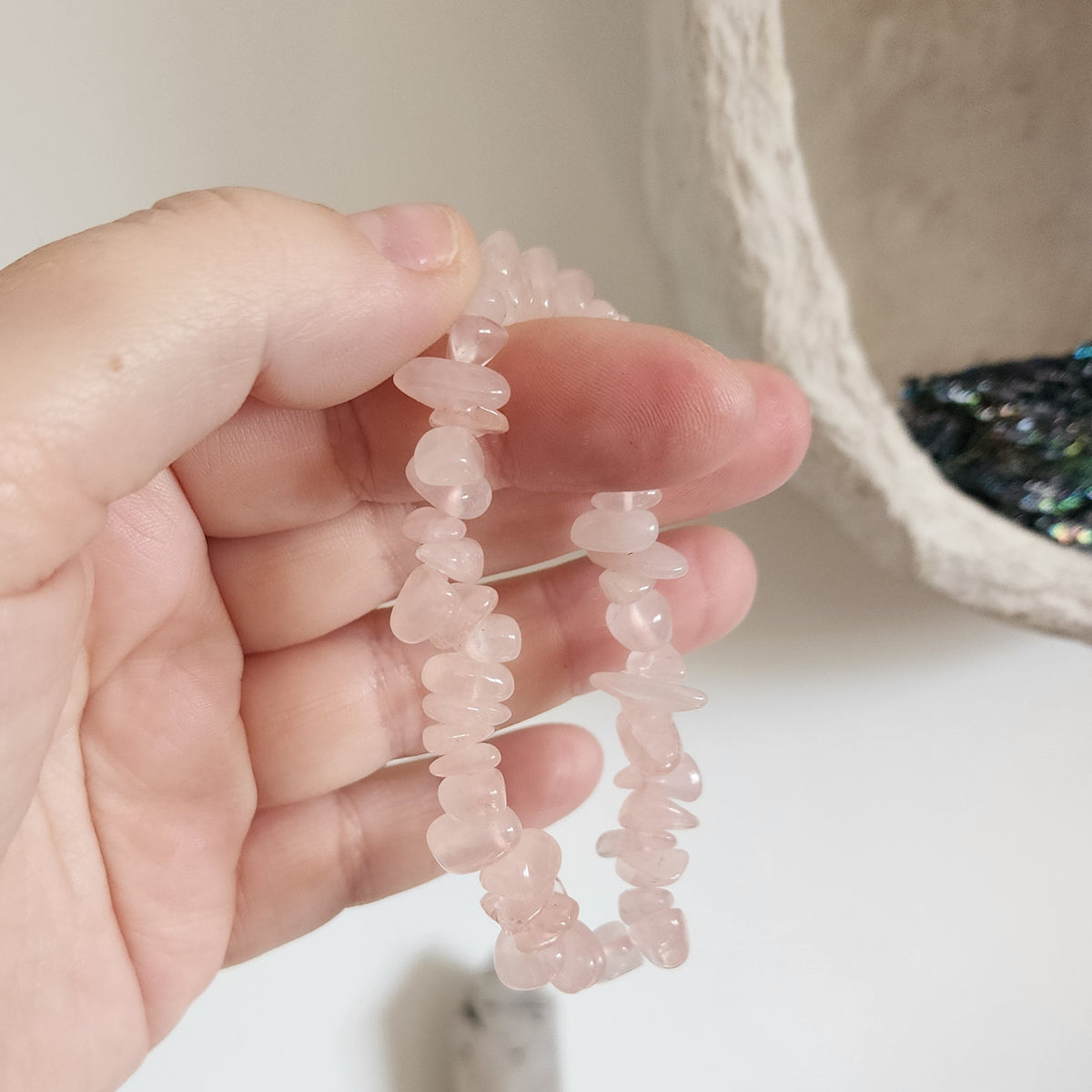 Rose Quartz Chunky Bracelet