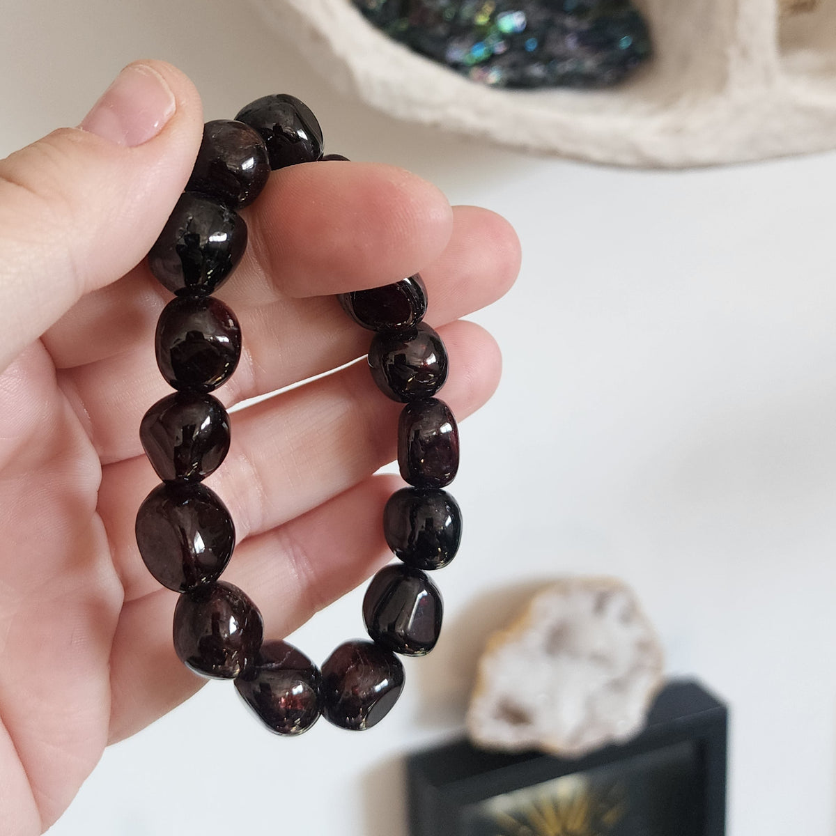 Black Tourmaline Nugget Bracelet