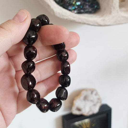 Black Tourmaline Nugget Bracelet