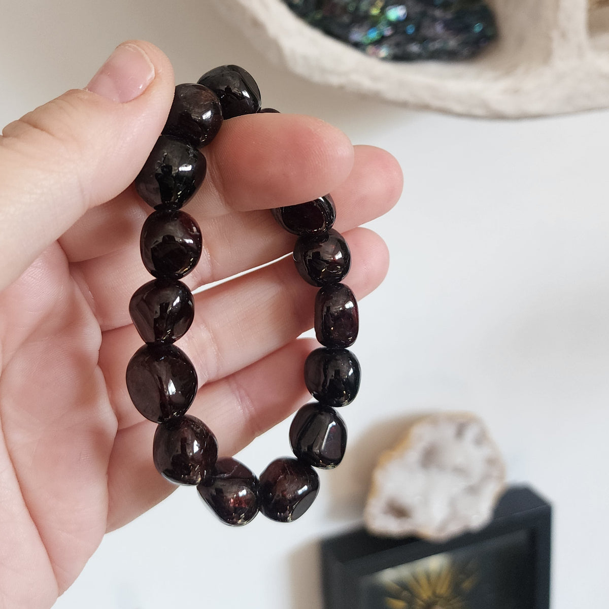 Garnet Nugget Bracelet