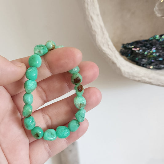 Chrysoprase Nugget Bracelet
