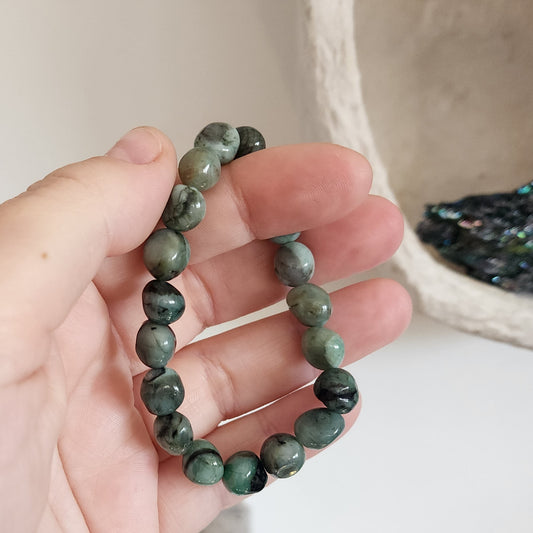 Emerald Nugget Bracelet