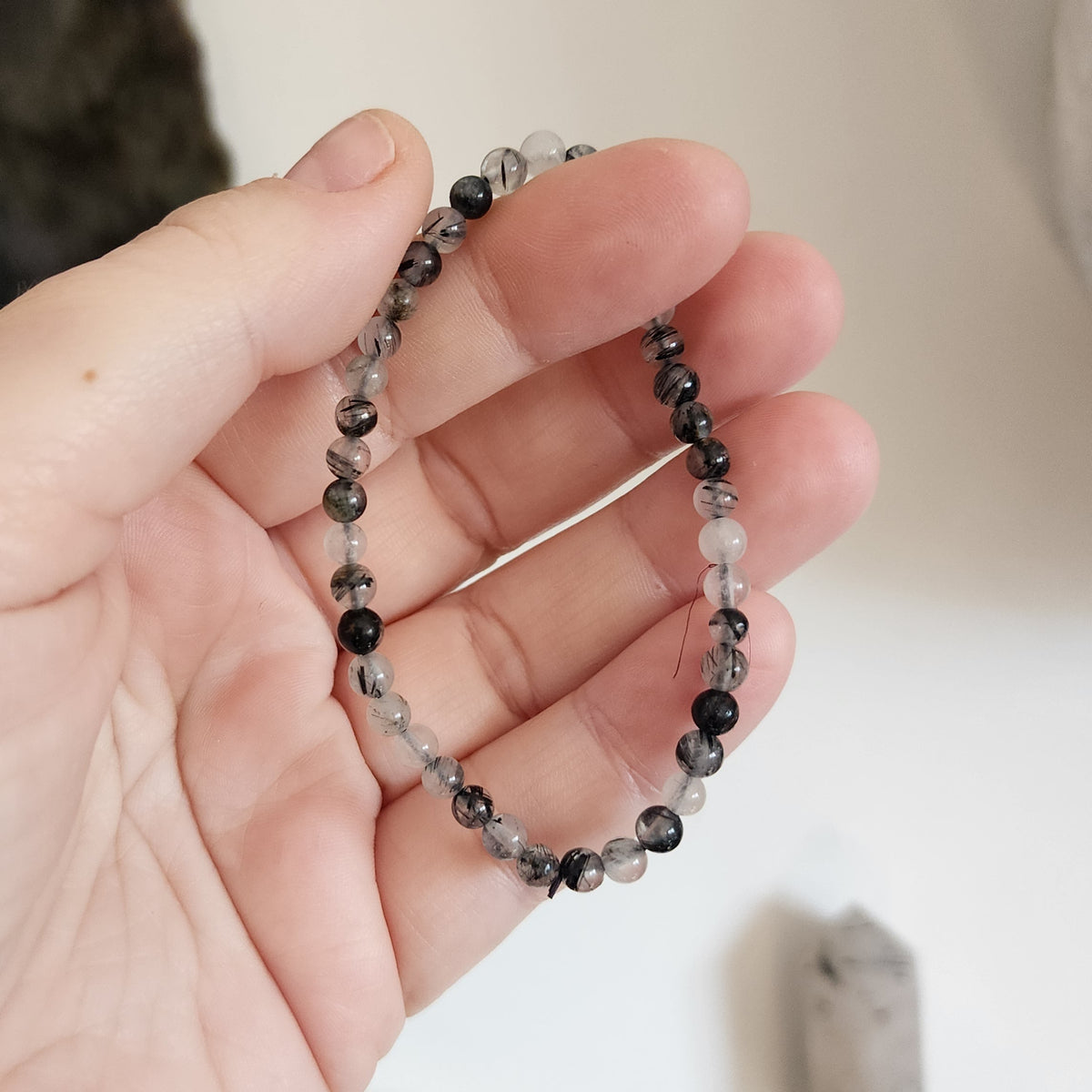 Tourmalinated Quartz Bracelet