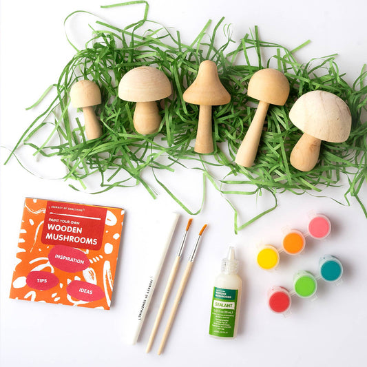 Paint Your Own Wooden Mushrooms