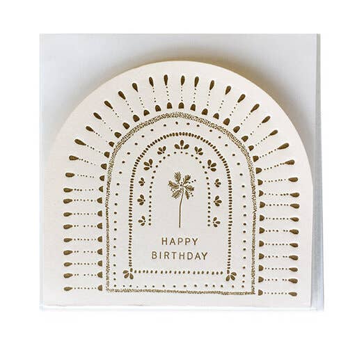 Palm Tree Happy Birthday Greeting Card