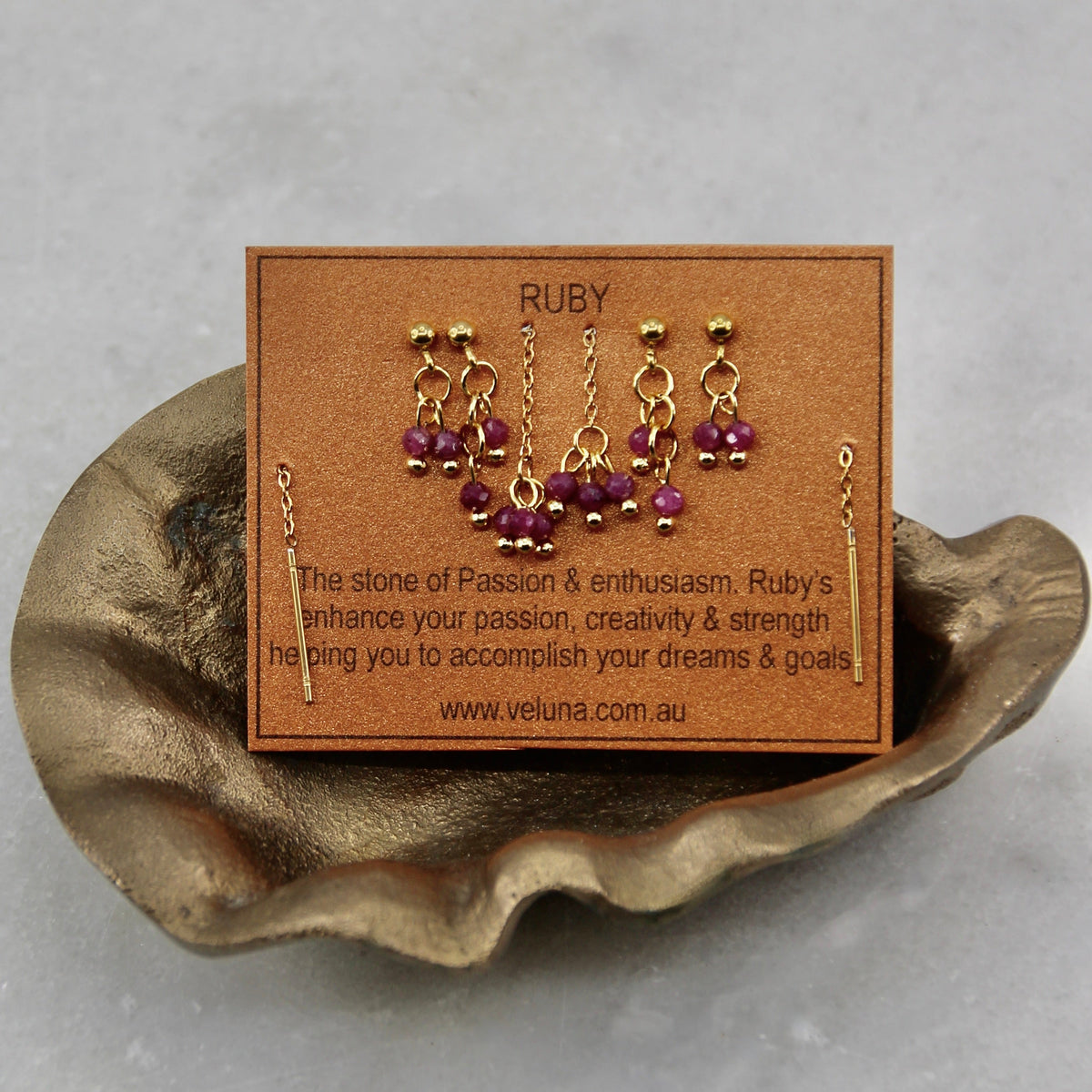 Golden Age Birthstone Huggie Hoop