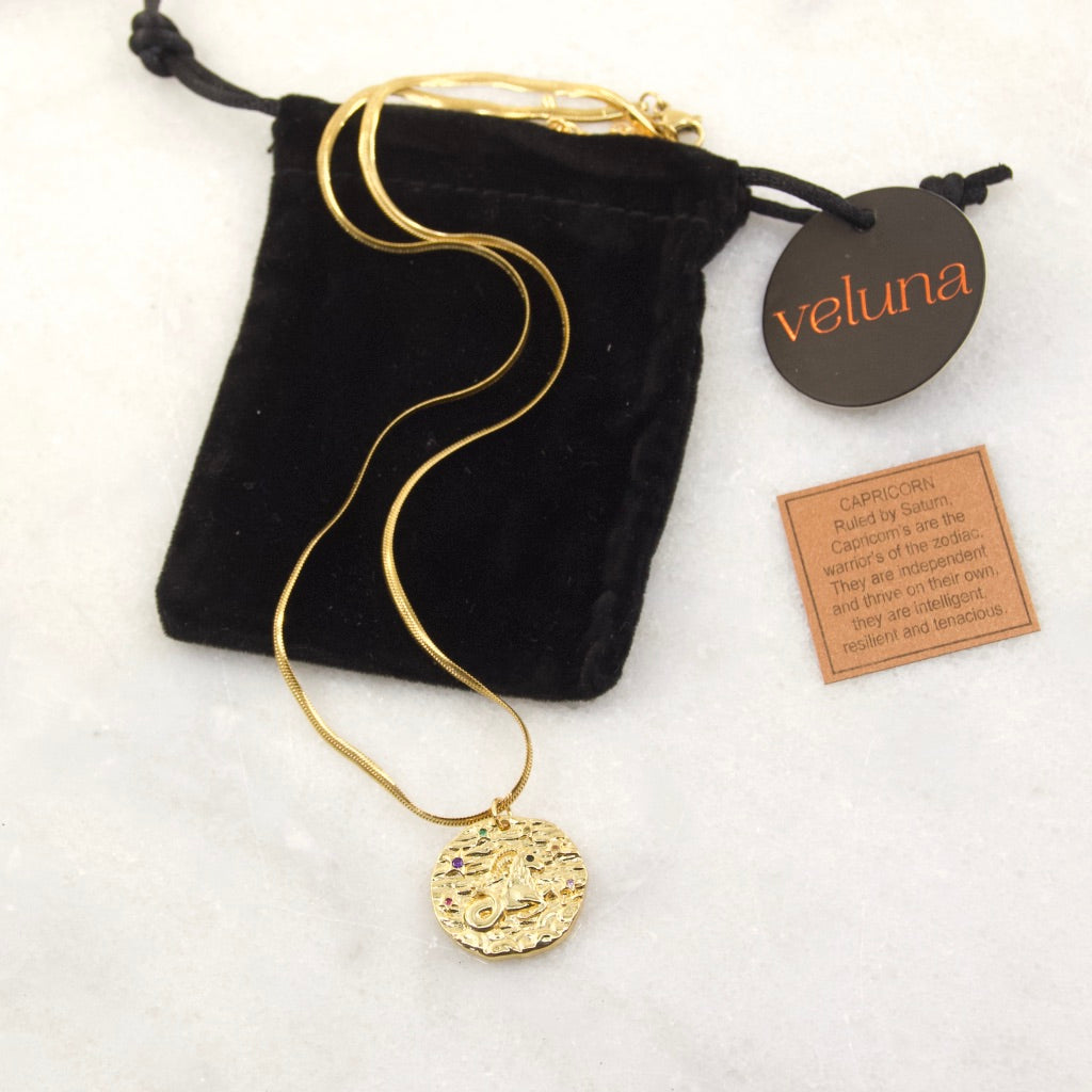 Gems of a Golden Age Zodiac Pendant