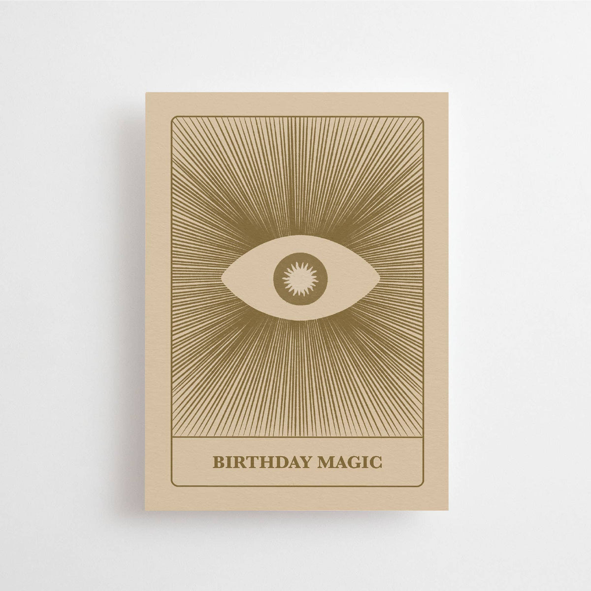 Birthday Magic Tarot Eye Postcard