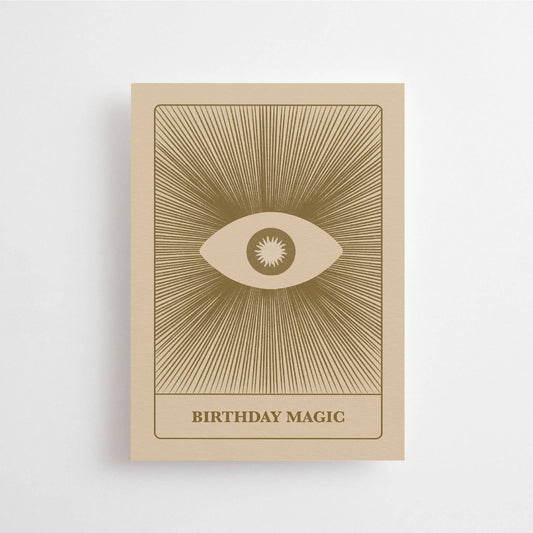 Birthday Magic Tarot Eye Postcard