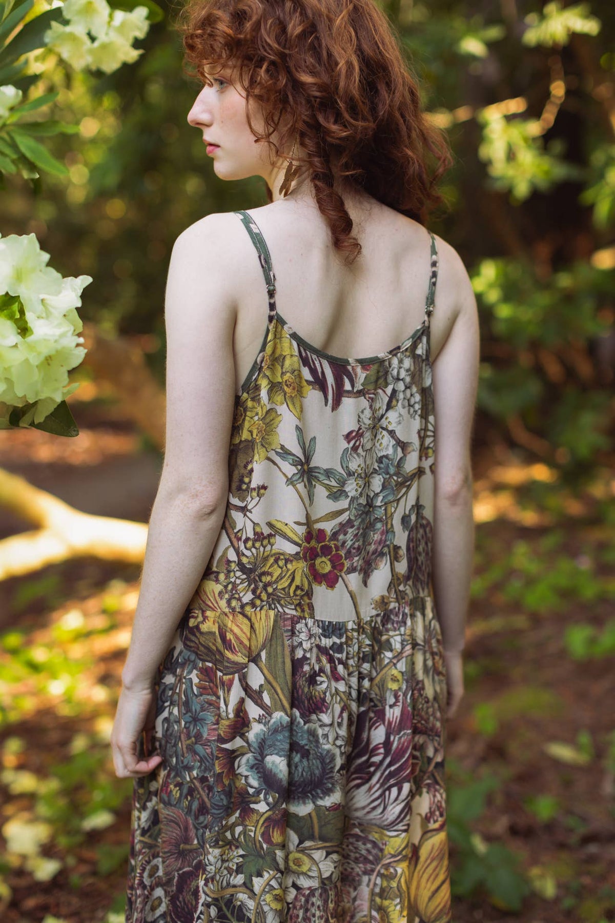 Love Grows Wild Bohéme Long Maxi Slip Dress w/ Bees Flora