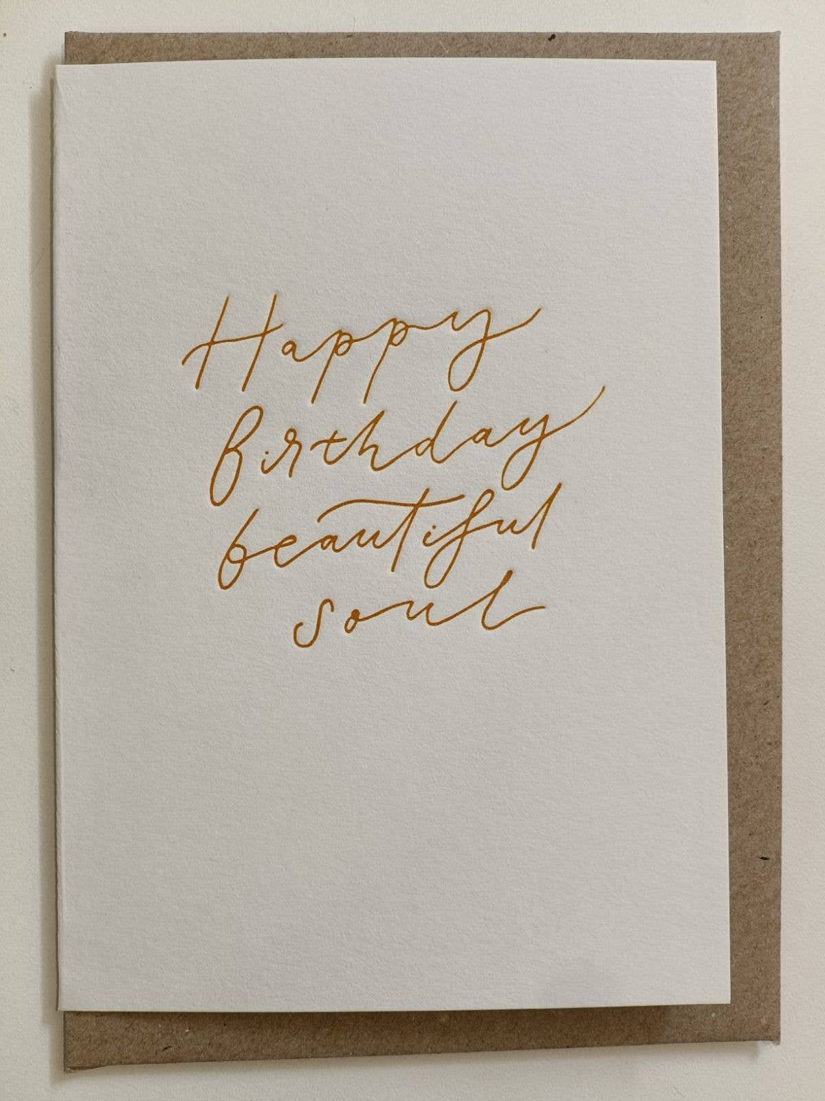 Happy Birthday Beautiful Soul Greeting Card
