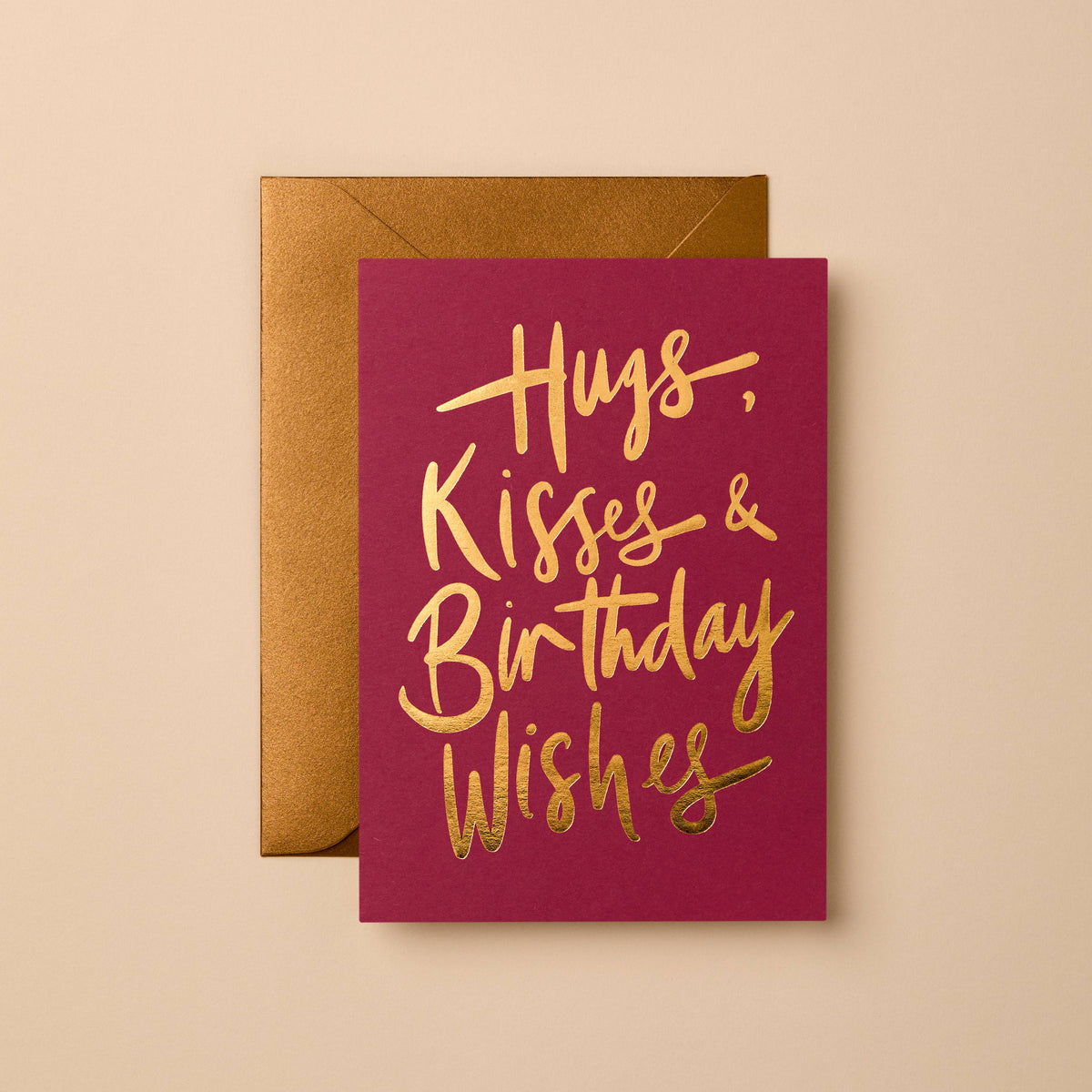 Luxury Birthday Card | Hand-Lettered Gold Foil Finish