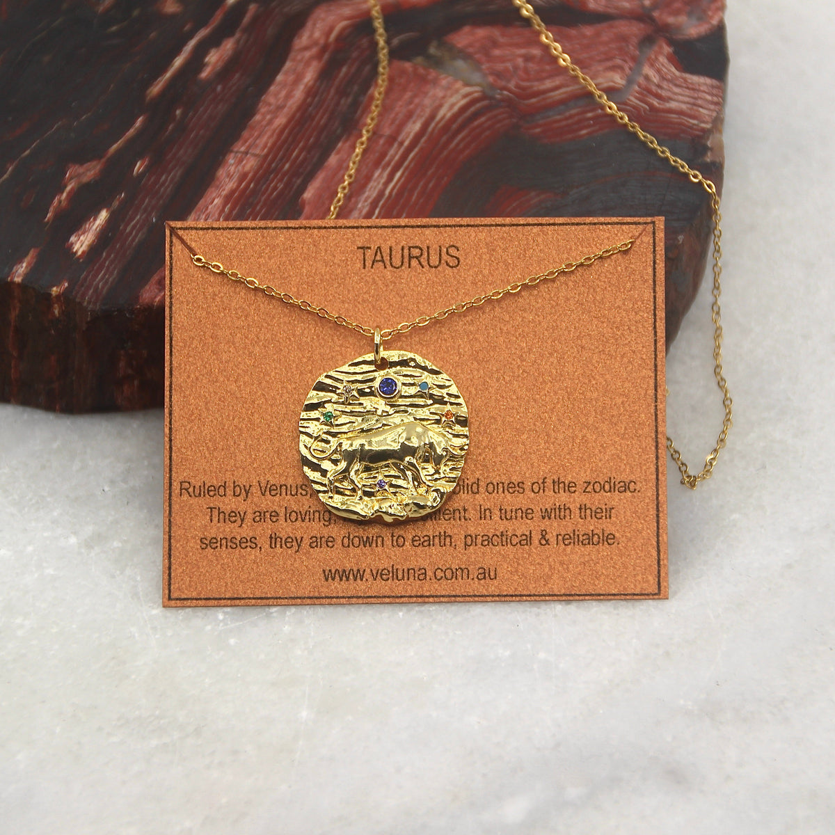 Gems of a Golden Age Zodiac Pendant