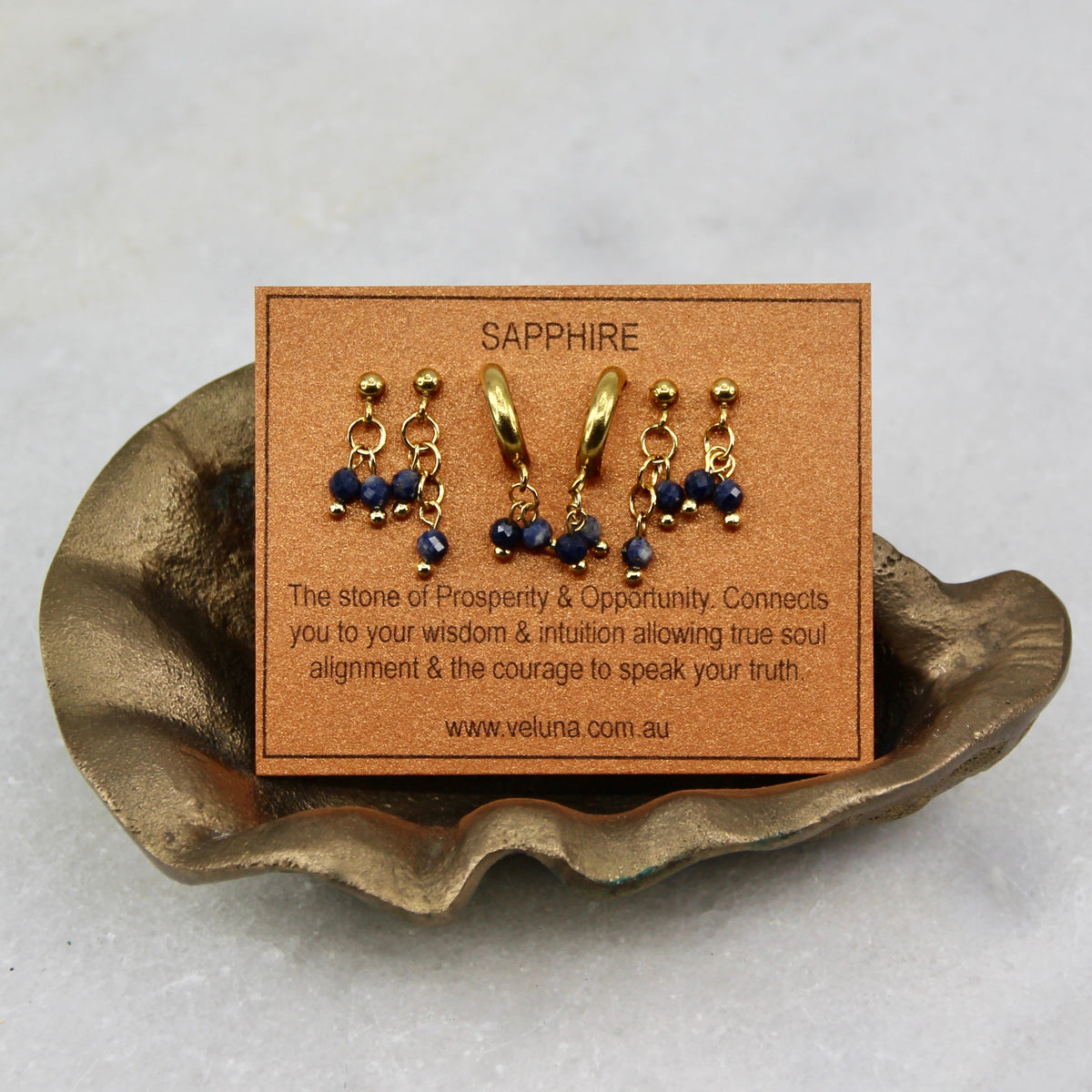 Golden Age Birthstone Thread Earring