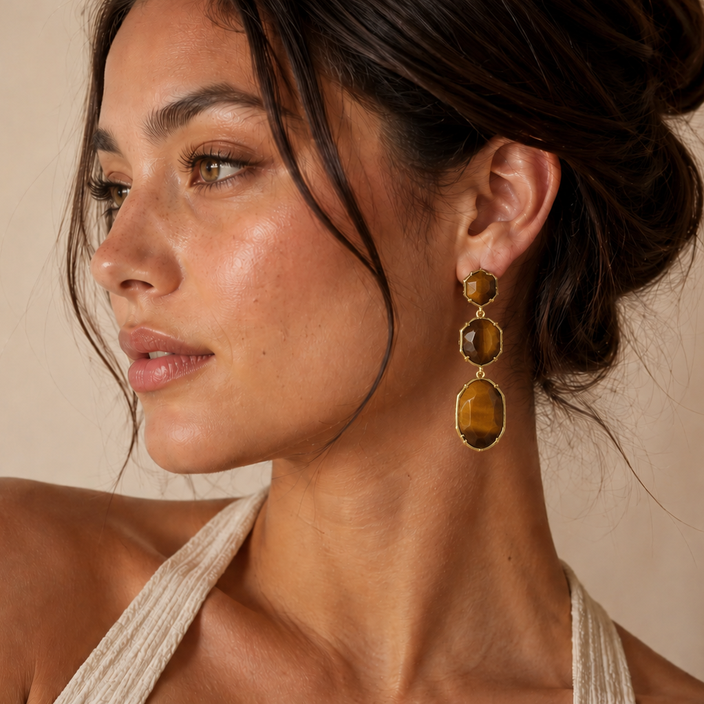Temple of the Mirage Statement Earring