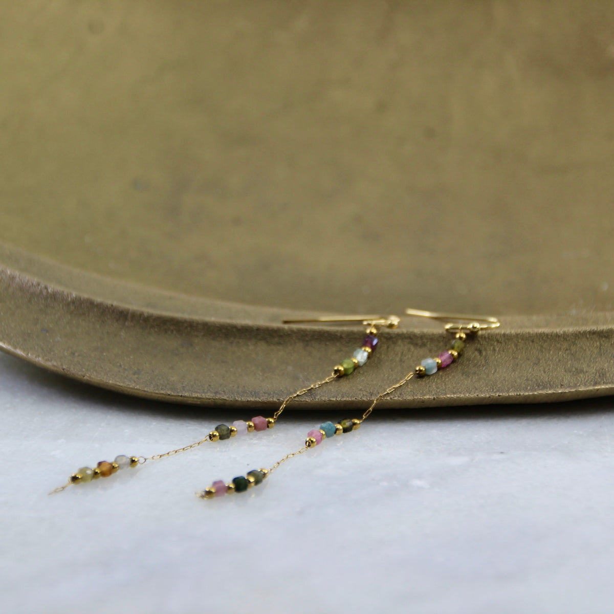 Wanderlust Tourmaline Chain Earring