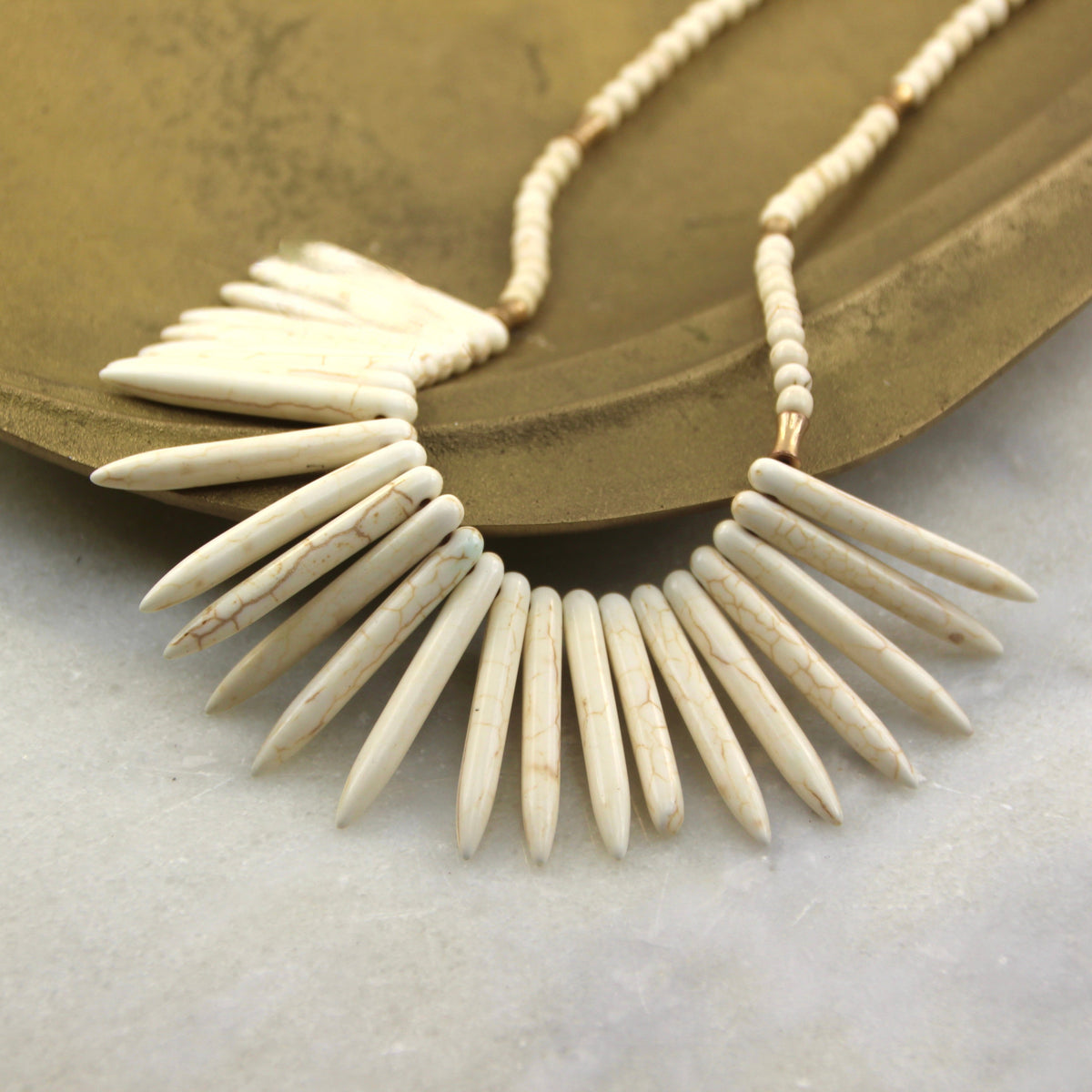 Journey Within Howlite Neckpiece