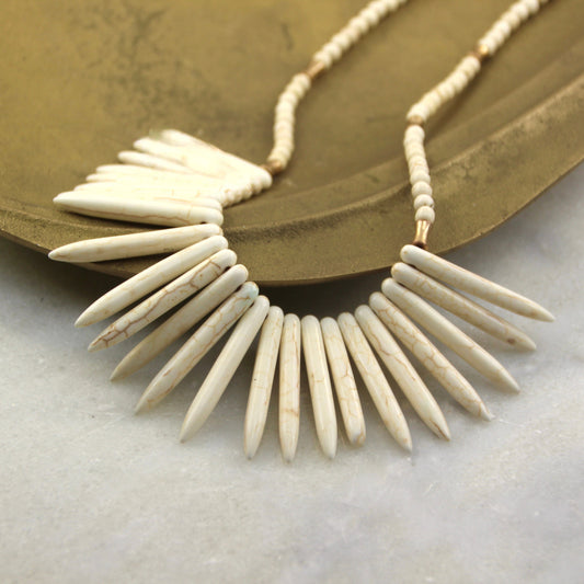 Journey Within Howlite Neckpiece
