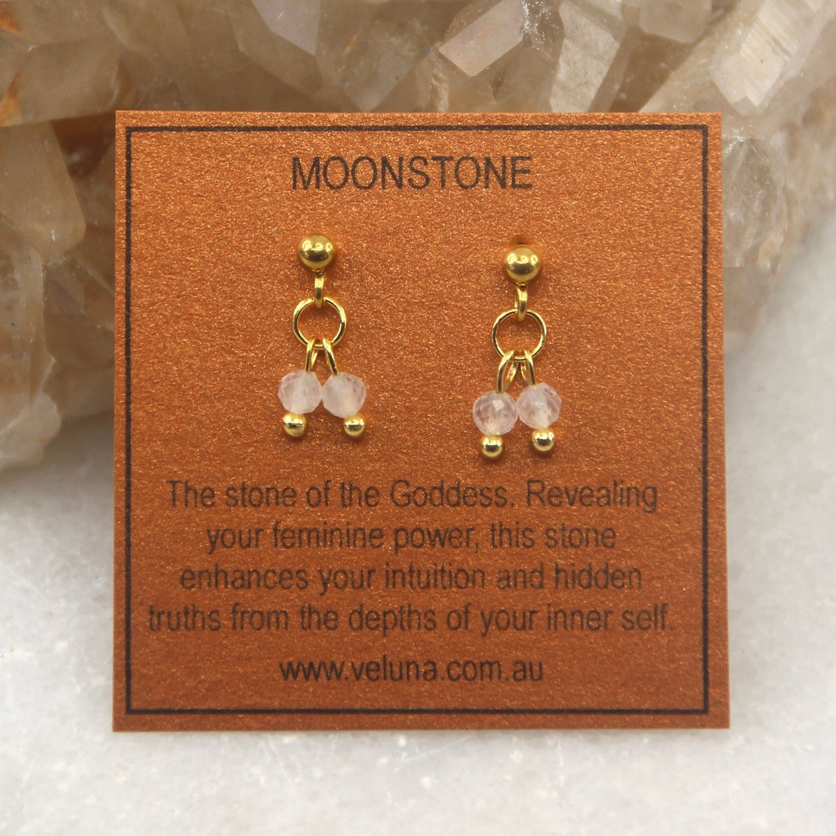 Golden Age Birthstone Stud Earring