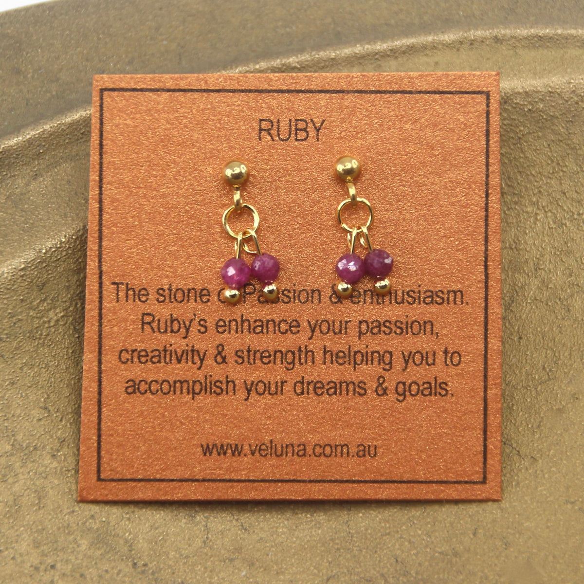 Golden Age Birthstone Stud Earring