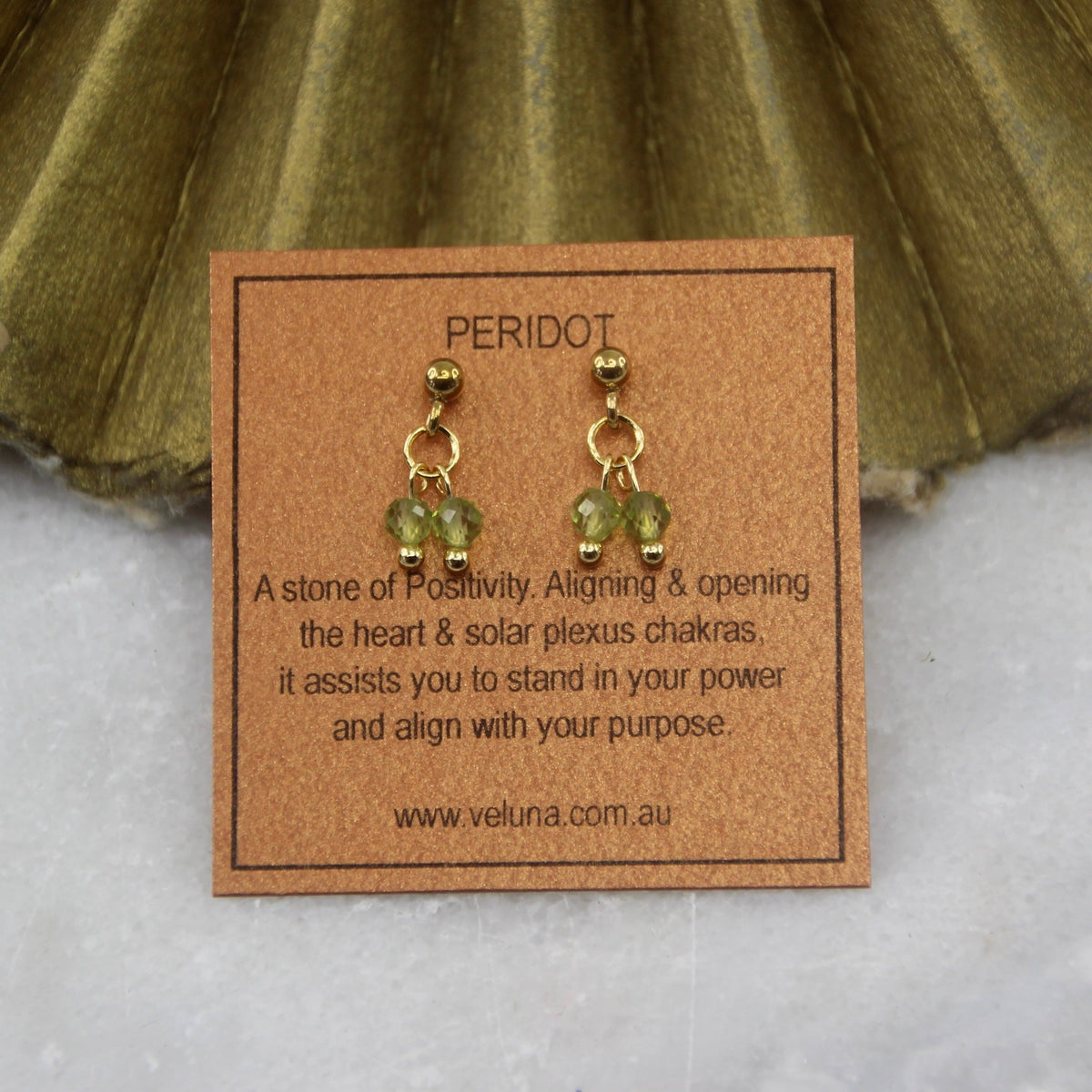 Golden Age Birthstone Stud Earring