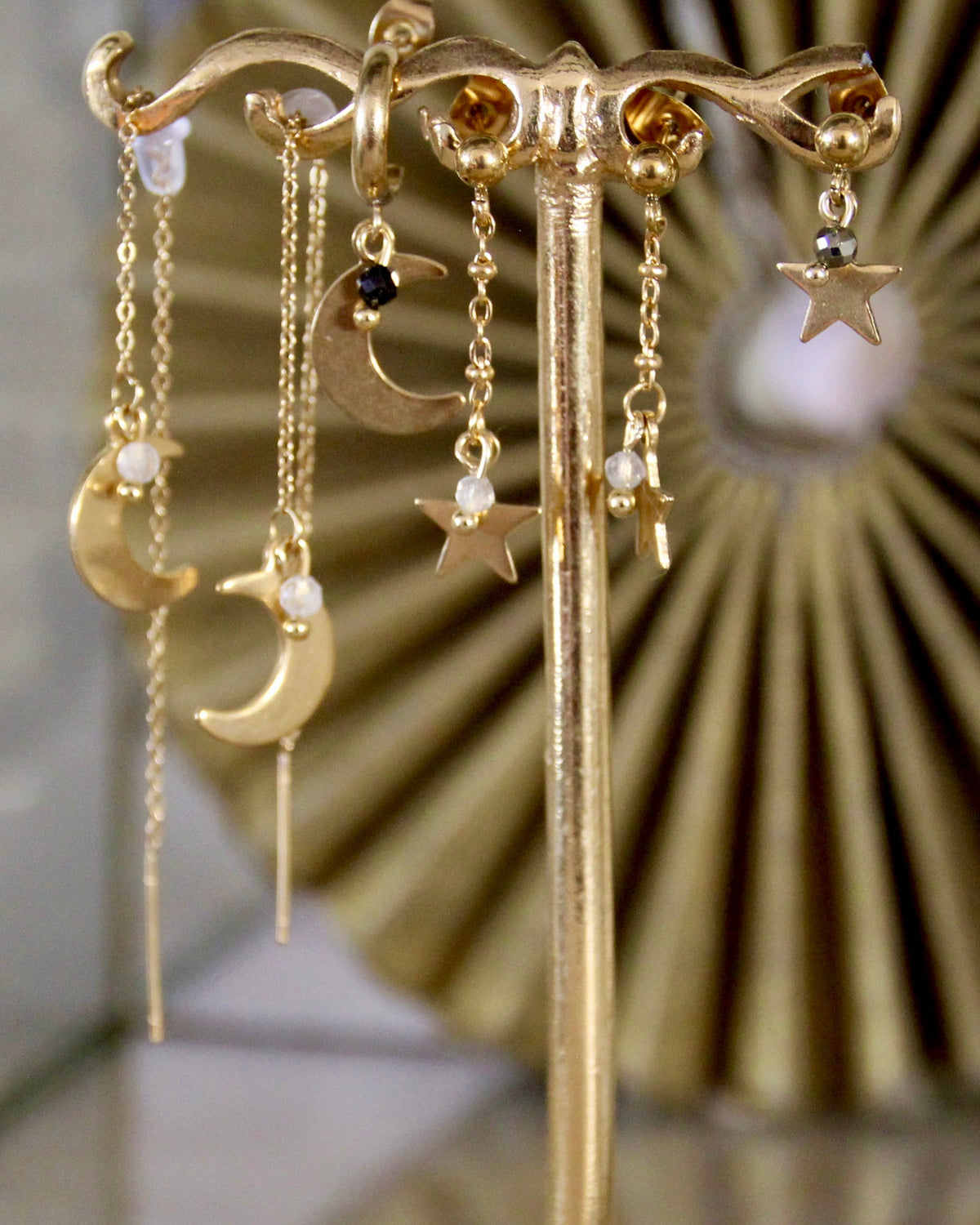 The Stars & Moon Stud Earring