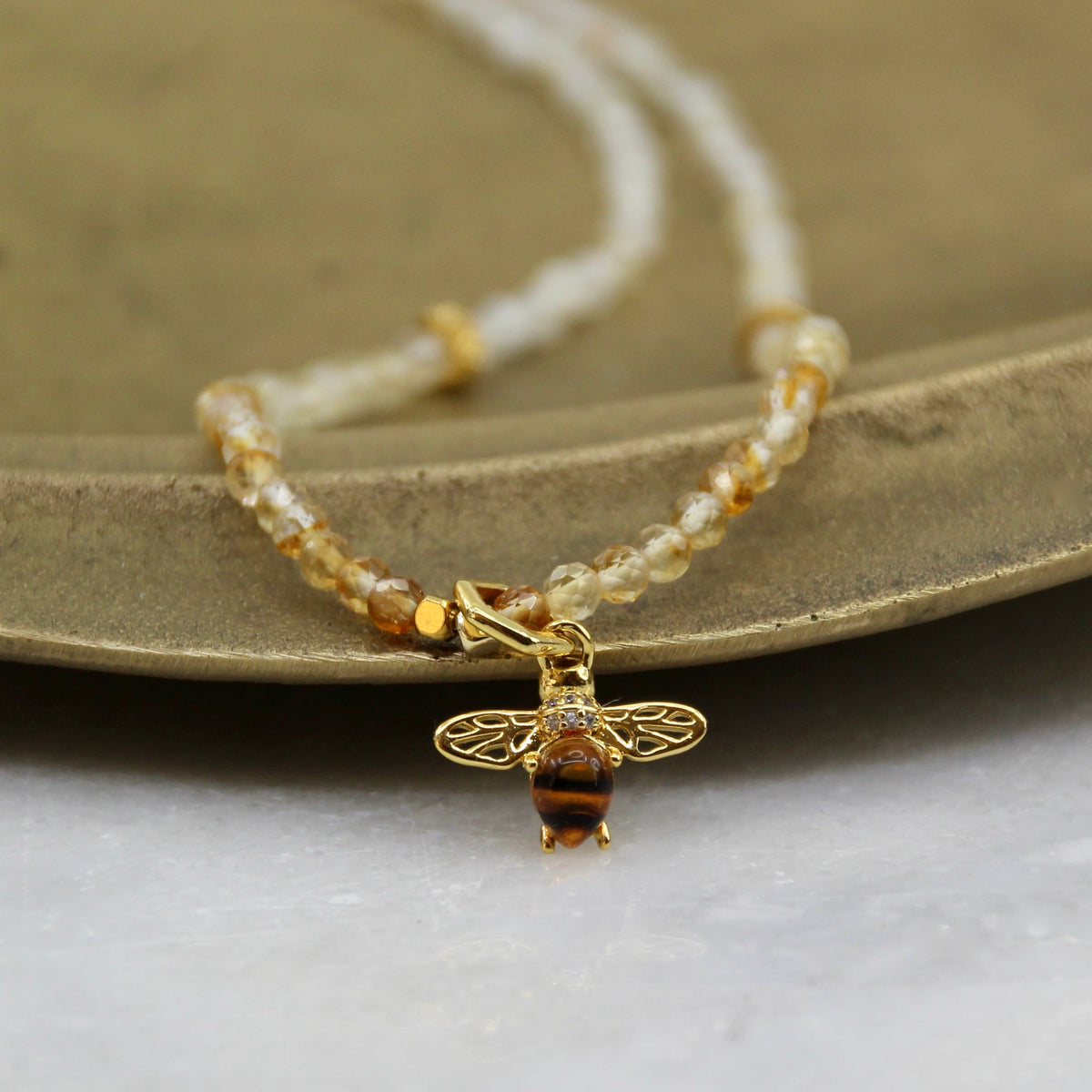Mystic Melody Charm Bee Necklace