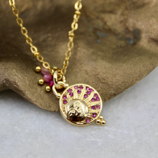 Pocket Full of Stardust Sun Pendant