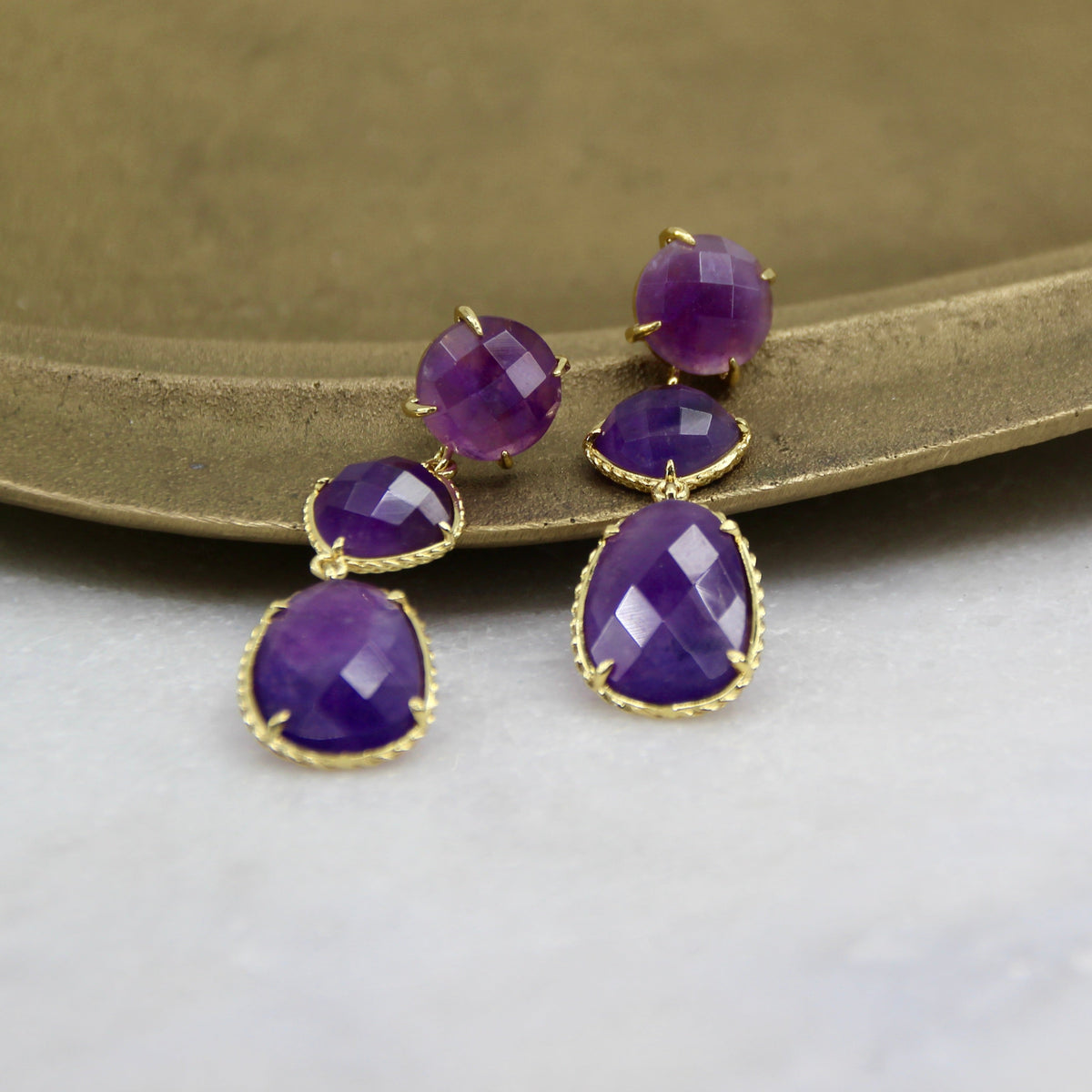 Temple of the Mirage Statement Earring