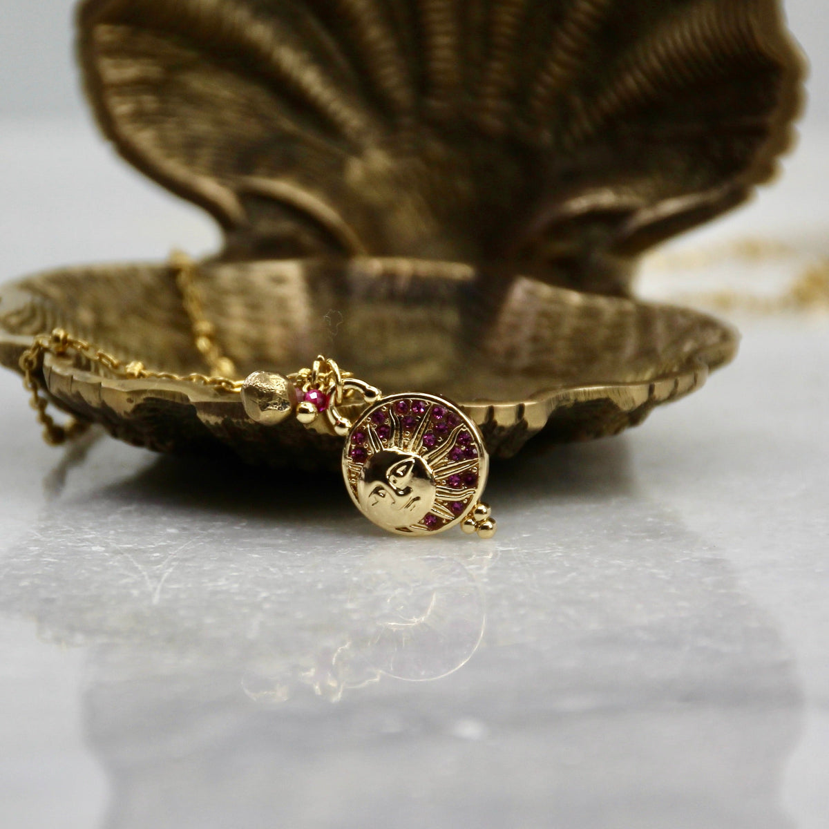 Pocket Full of Stardust Sun Pendant