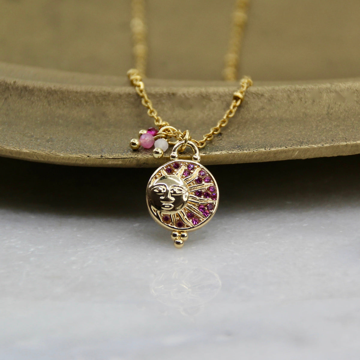 Pocket Full of Stardust Sun Pendant