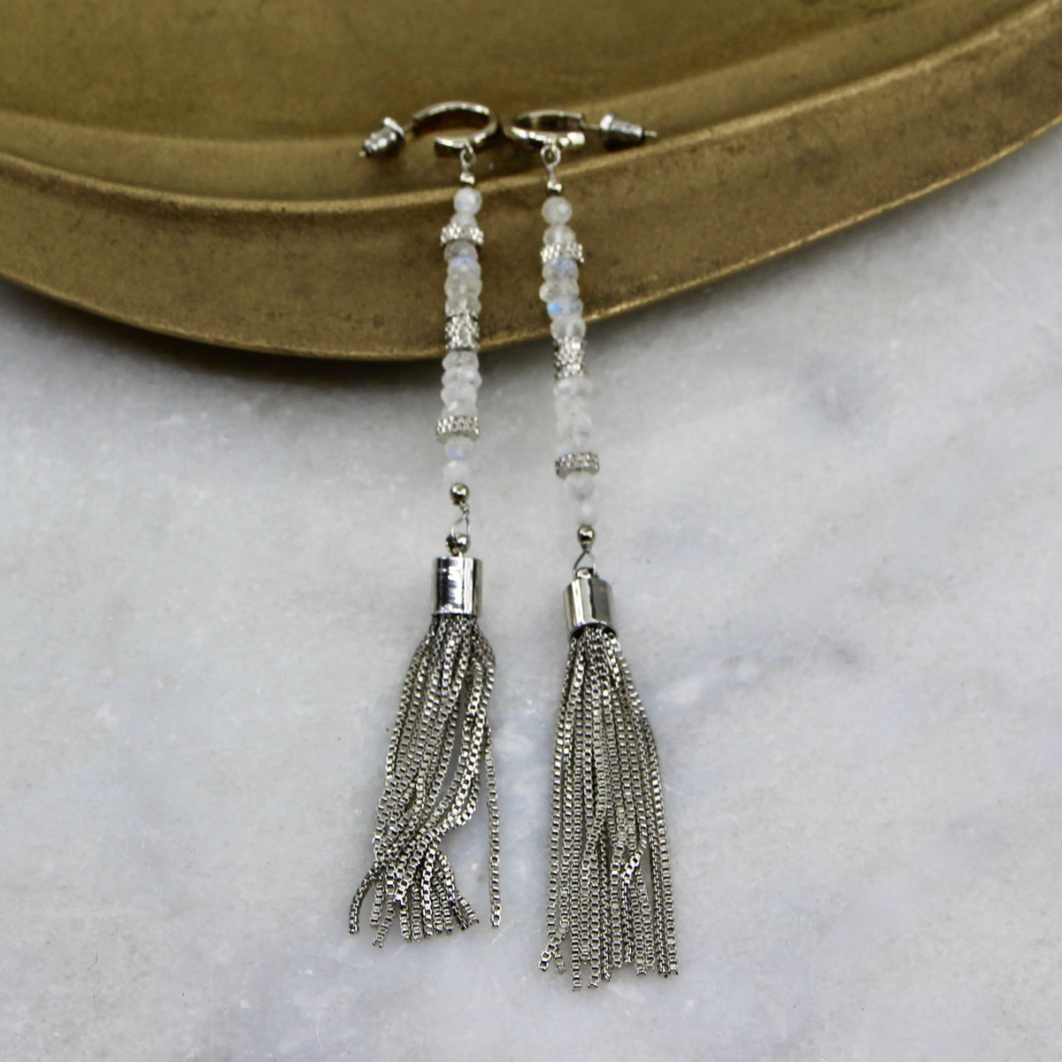 Jupiter’s Muse Tassle Chain Earring
