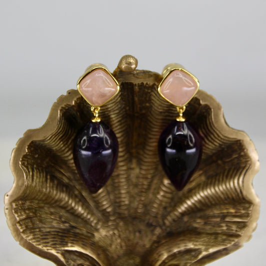 Venus Rising Gemstone Tear Drop Earring