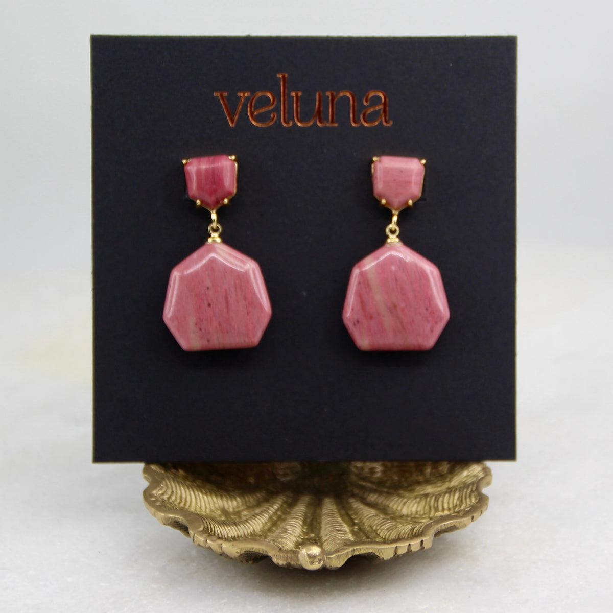 Venus Rising Gemstone Geometric Earring