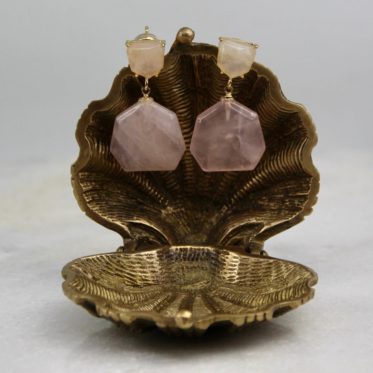 Venus Rising Gemstone Geometric Earring